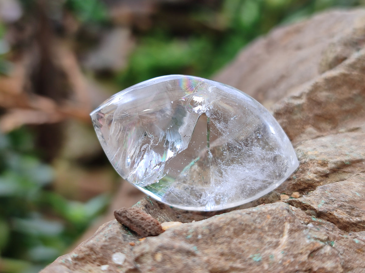 Polished Clear Quartz "Angel Tears" Pendant Pieces x 35 From Madagascar - Toprock Gemstones and Minerals 