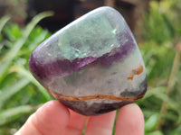 Polished Fluorescent Watermelon Fluorite Free Forms x 6 From Namibia