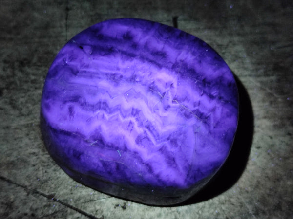 Polished Fluorescent Watermelon Fluorite Free Forms x 6 From Namibia