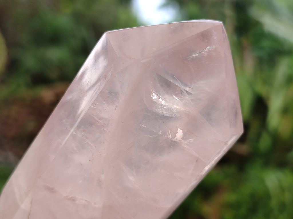 Polished Double Terminated Rose Quartz Points x 6 From Ambatondrazaka, Madagascar - Toprock Gemstones and Minerals 