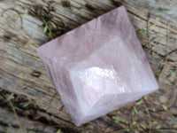 Polished Rose Quartz Pyramids x 6 From Ambatondrazaka, Madagascar
