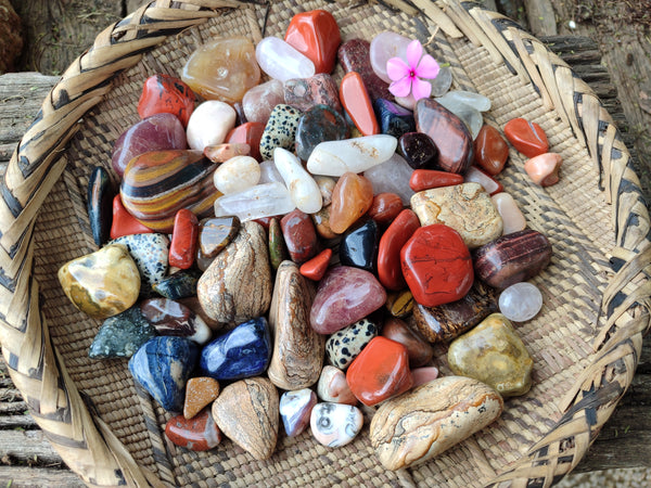 Polished Assortment Of Tumbled Stones x 3.29 Kg Lot - From Southern Africa