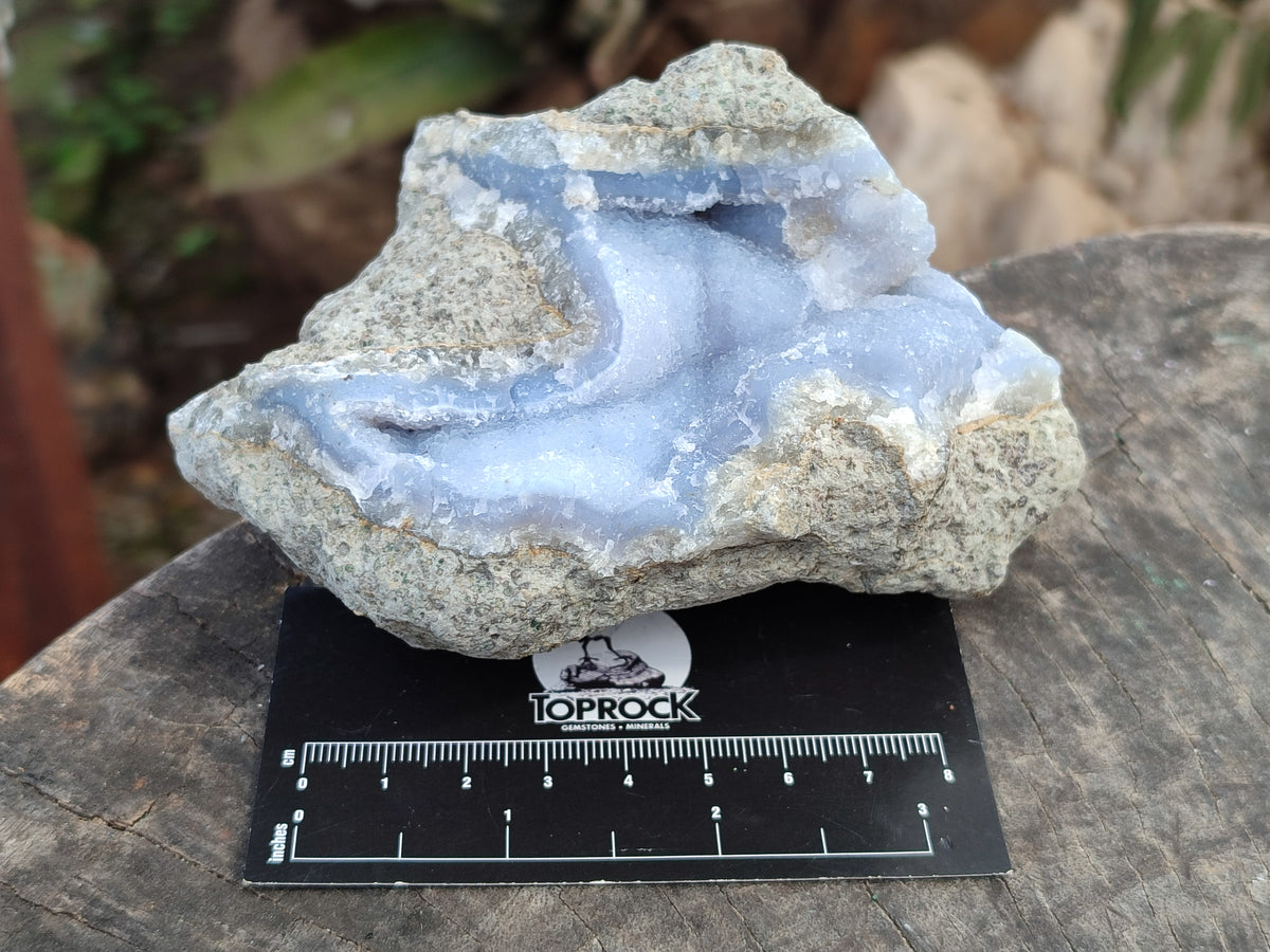 Natural Blue Lace Agate Geode Specimens x 6 From Nsanje, Malawi - Toprock Gemstones and Minerals 