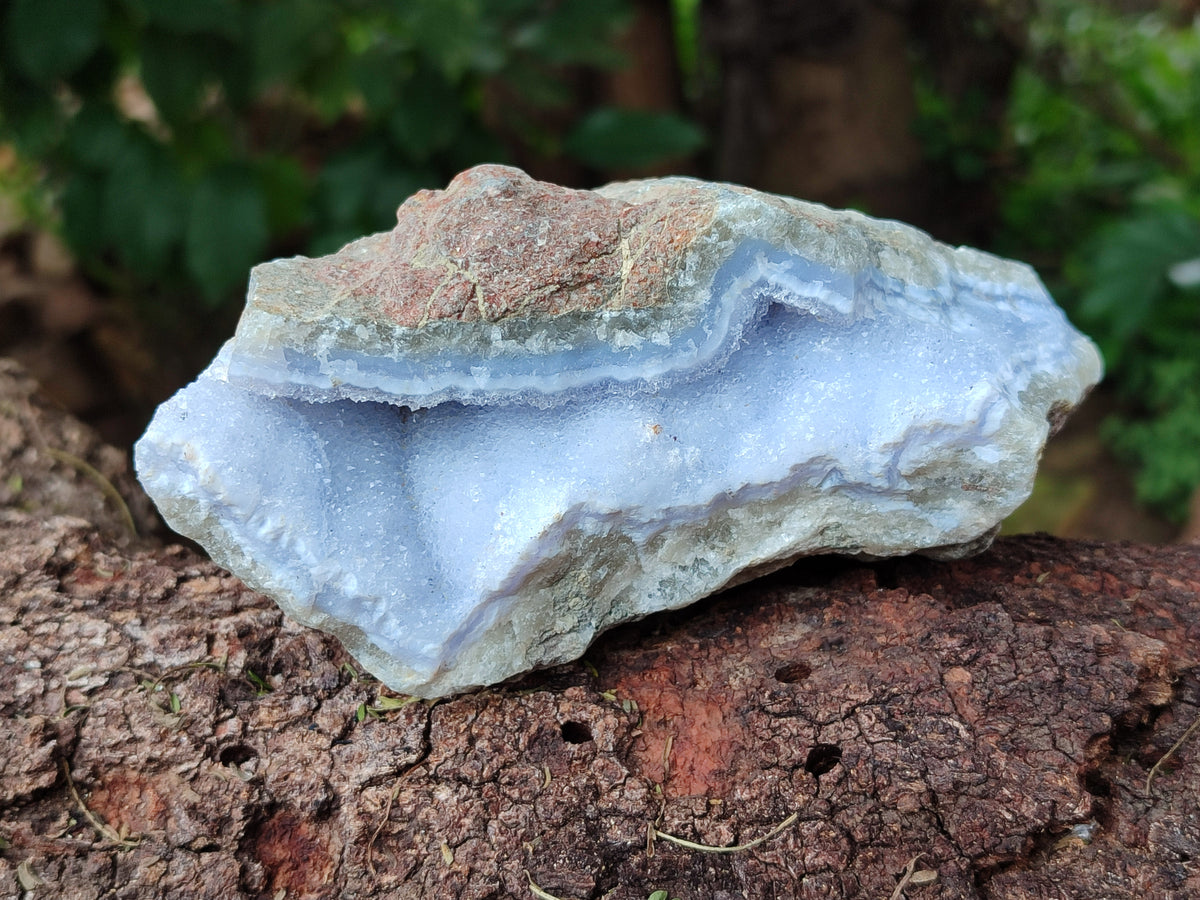 Natural Blue Lace Agate Geode Specimens x 6 From Nsanje, Malawi - Toprock Gemstones and Minerals 