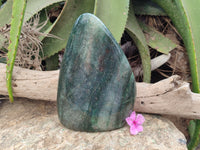 Polished Fuchsite Standing Free Forms x 1 From Madagascar