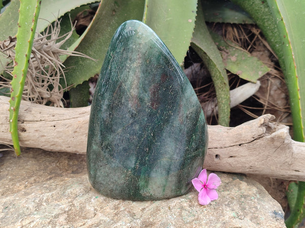 Polished Fuchsite Standing Free Forms x 1 From Madagascar