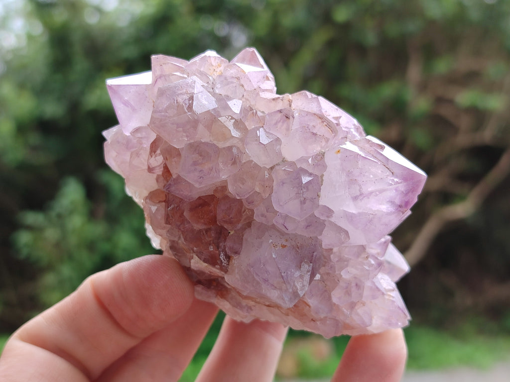 Natural Dark Amethyst Spirit Quartz Clusters x 3 From Boekenhouthoek, South Africa - Toprock Gemstones and Minerals 