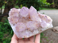 Natural Dark Amethyst Spirit Quartz Clusters x 3 From Boekenhouthoek, South Africa - Toprock Gemstones and Minerals 