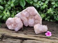 Natural Dark Amethyst Spirit Quartz Clusters x 3 From Boekenhouthoek, South Africa - Toprock Gemstones and Minerals 