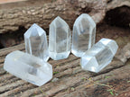 Polished Clear and Smokey Quartz Crystals x 20 From Madagascar - Toprock Gemstones and Minerals 