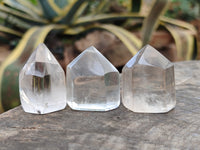 Polished Clear and Smokey Quartz Crystals x 20 From Madagascar