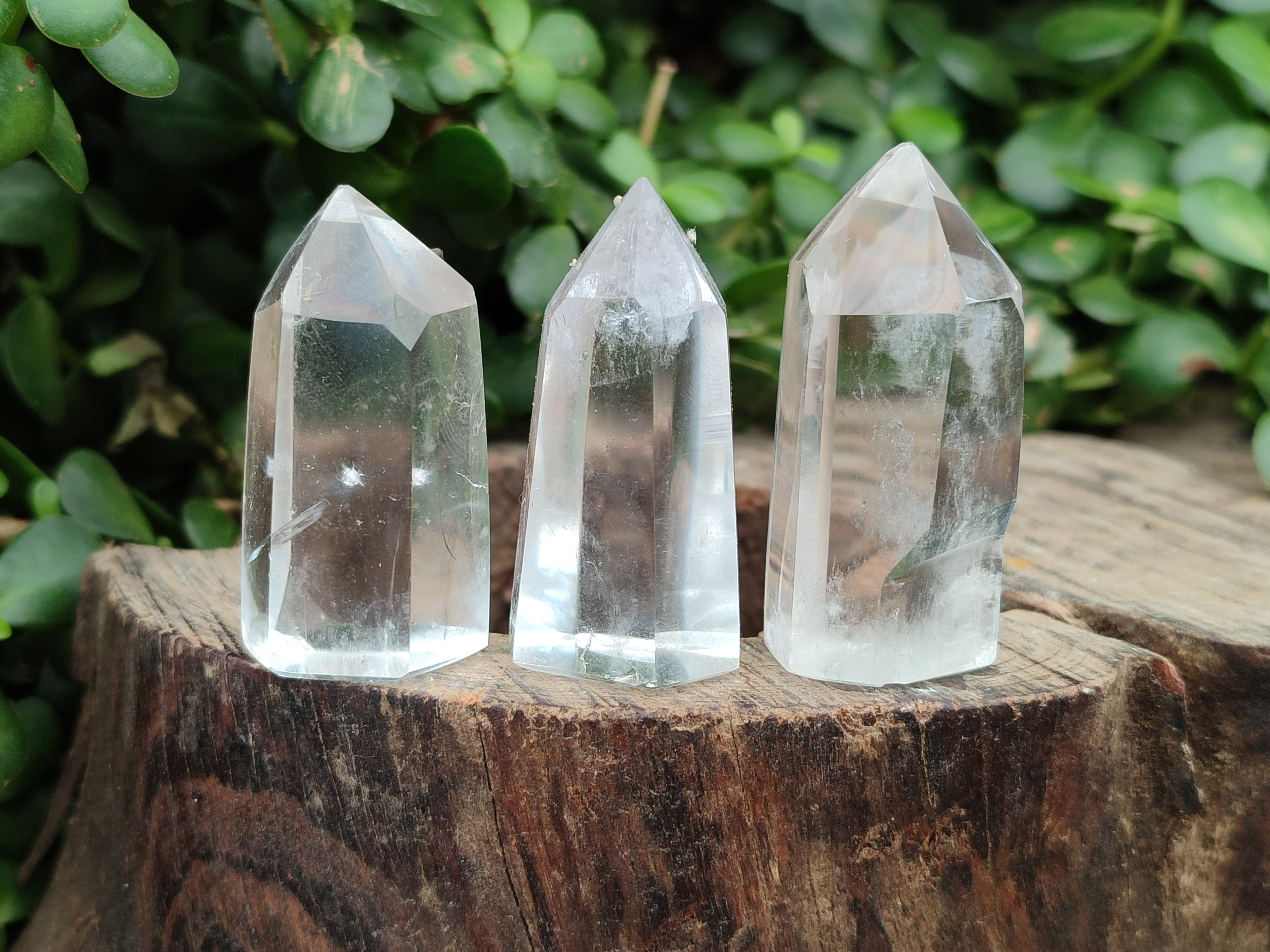 Polished Clear and Smokey Quartz Crystals x 20 From Madagascar - Toprock Gemstones and Minerals 