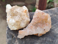 Natural Limonite Quartz Clusters x 36 From Solwezi, Zambia - Toprock Gemstones and Minerals 