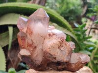 Natural Red Hematoid Quartz Clusters x 4 From Karoi, Zimbabwe - Toprock Gemstones and Minerals 