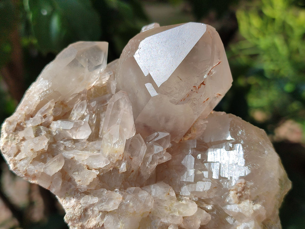 Natural Red Hematoid Quartz Clusters x 4 From Karoi, Zimbabwe - Toprock Gemstones and Minerals 