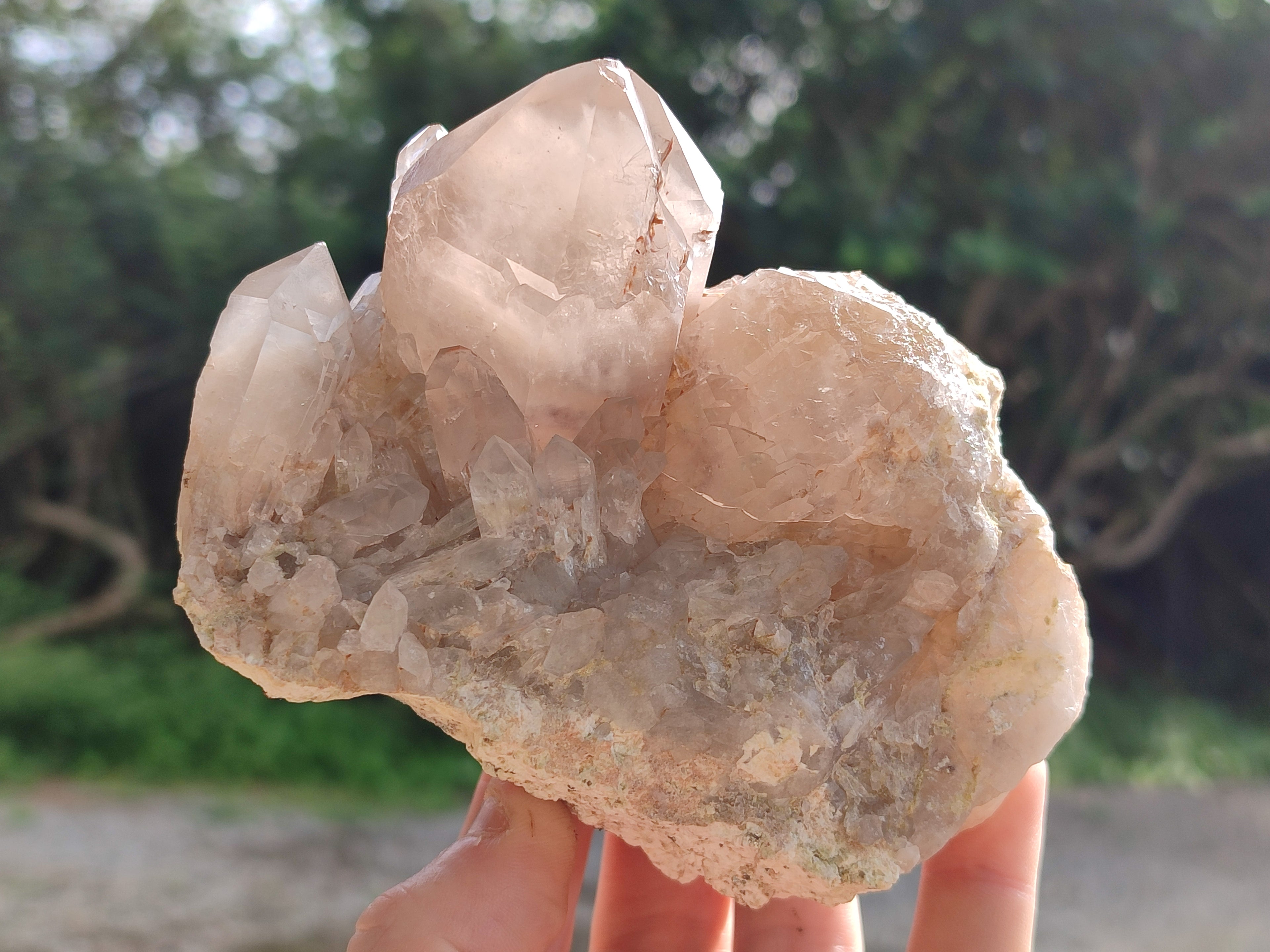 Natural Red Hematoid Quartz Clusters x 4 From Karoi, Zimbabwe - Toprock Gemstones and Minerals 