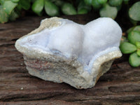 Natural Blue Lace Agate Geode Specimens x 12 From Nsanje, Malawi