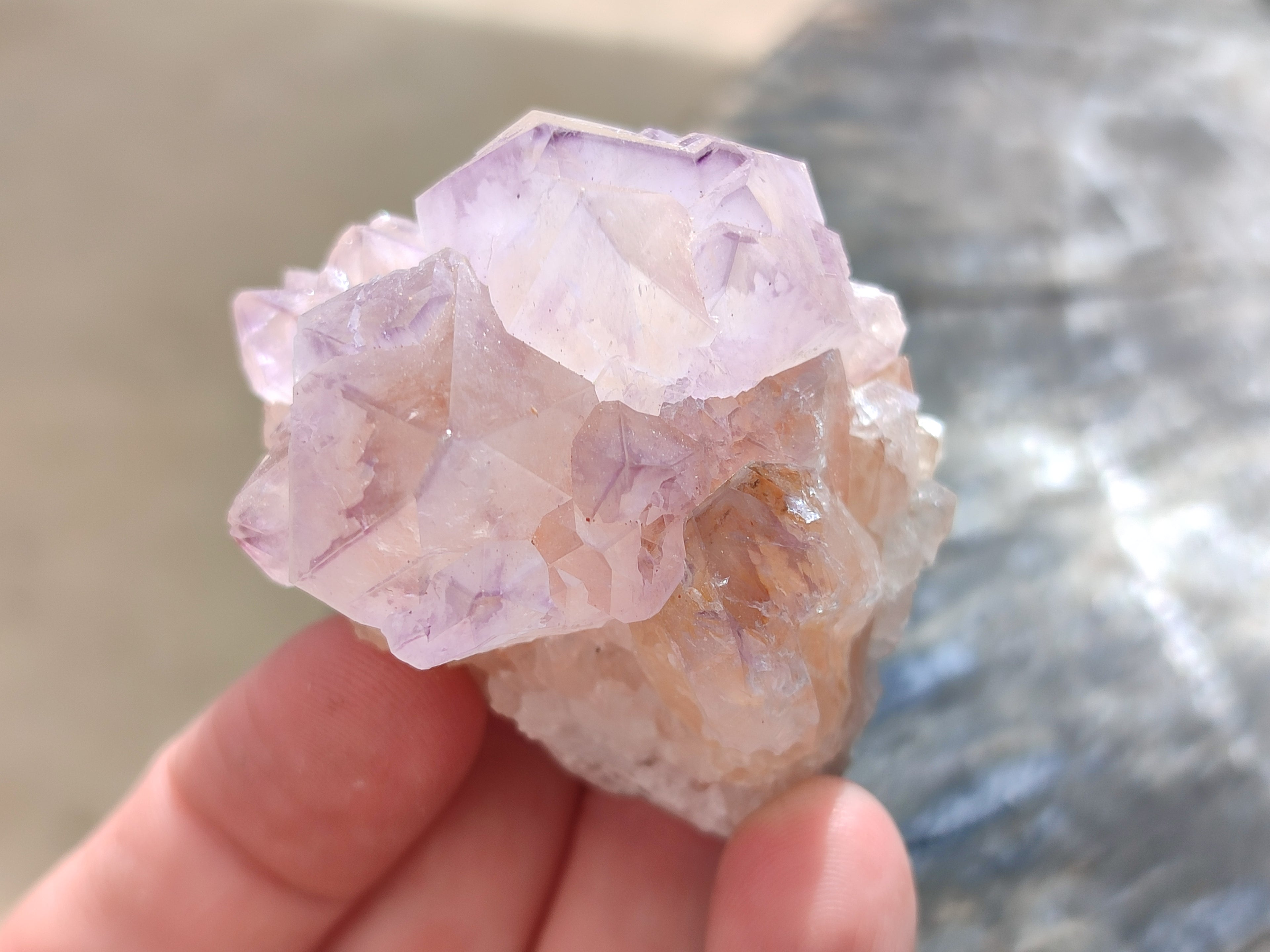 Natural Dark Ametrine Spirit Quartz Clusters x 20 From South Africa - Toprock Gemstones and Minerals 