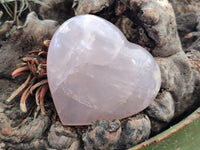 Polished Rose Quartz Girasol Hearts x 3 From Ambatondrazaka, Madagascar