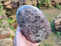 Polished Chevron Amethyst Standing Free Form x 1 From Ankazobe, Madagascar