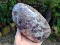 Polished Chevron Amethyst Standing Free Form x 1 From Ankazobe, Madagascar