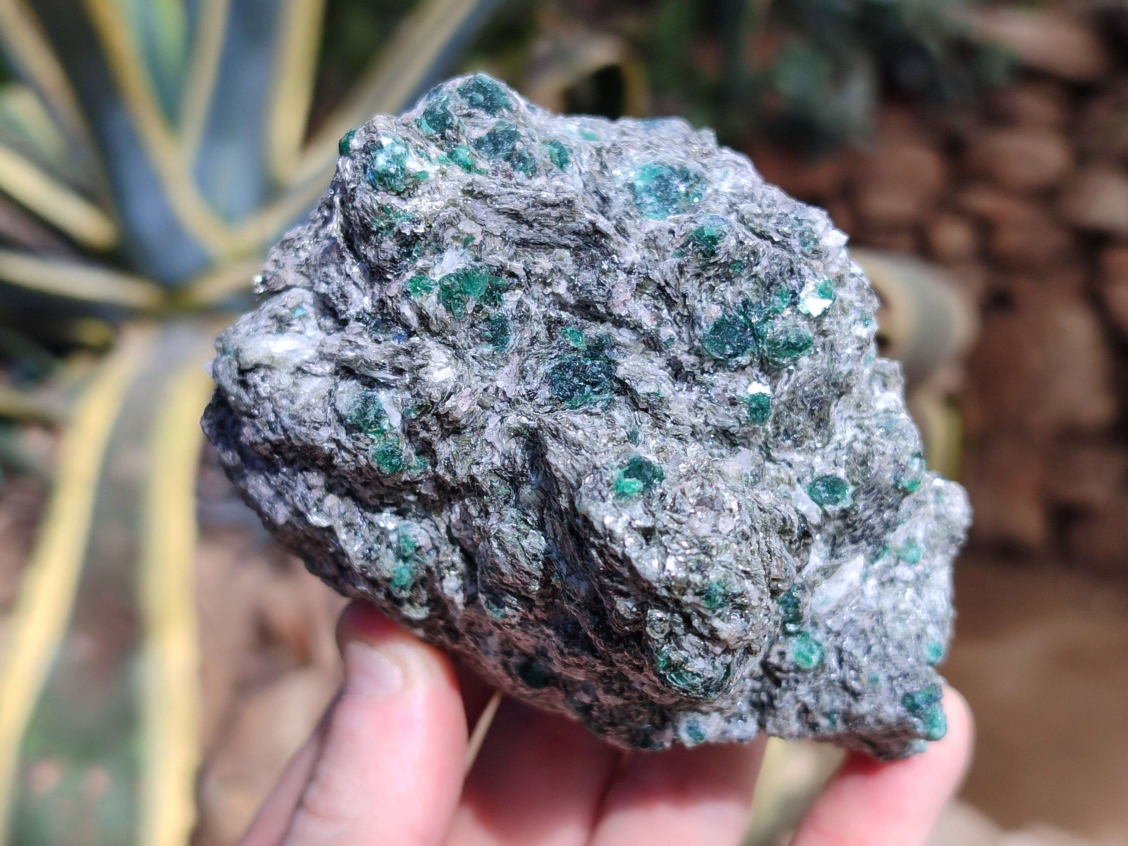 Natural Emerald Mica In Matrix Cobbed Specimens x 2 From Mutoko, Zimbabwe - Toprock Gemstones and Minerals 