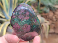 Polished Ruby Corundum In Chrome Verdite Free Forms x 6 From Zimbabwe - Toprock Gemstones and Minerals 
