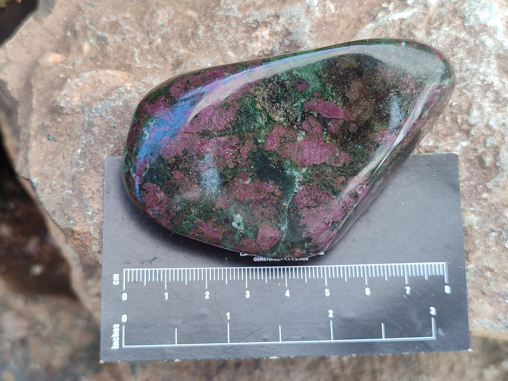 Polished Ruby Corundum In Chrome Verdite Free Forms x 6 From Zimbabwe - Toprock Gemstones and Minerals 