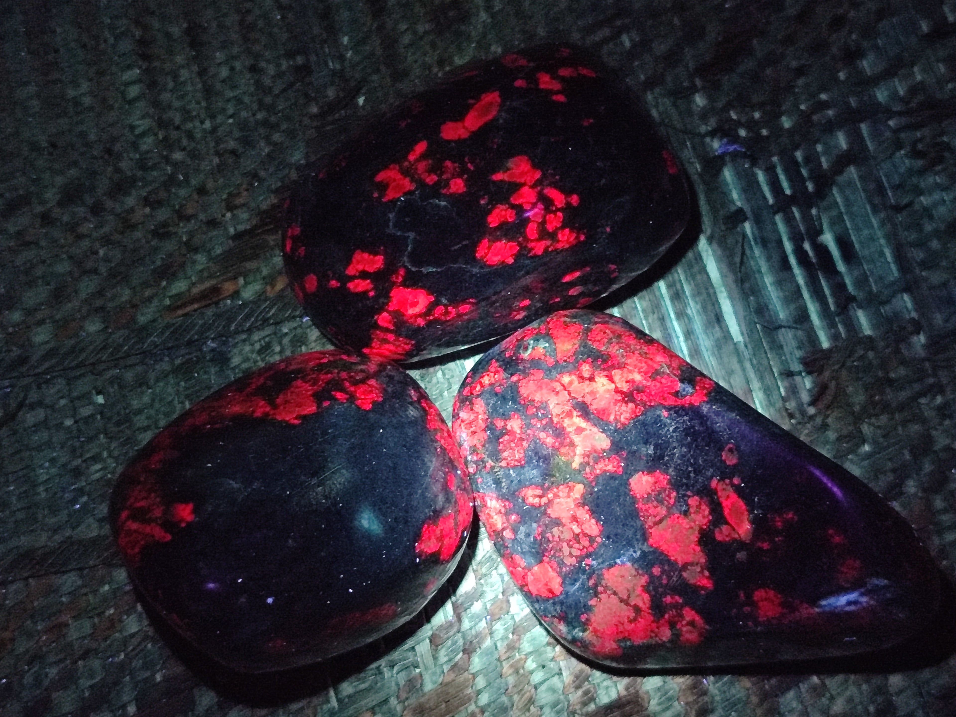 Polished Ruby Corundum In Chrome Verdite Free Forms x 6 From Zimbabwe - Toprock Gemstones and Minerals 