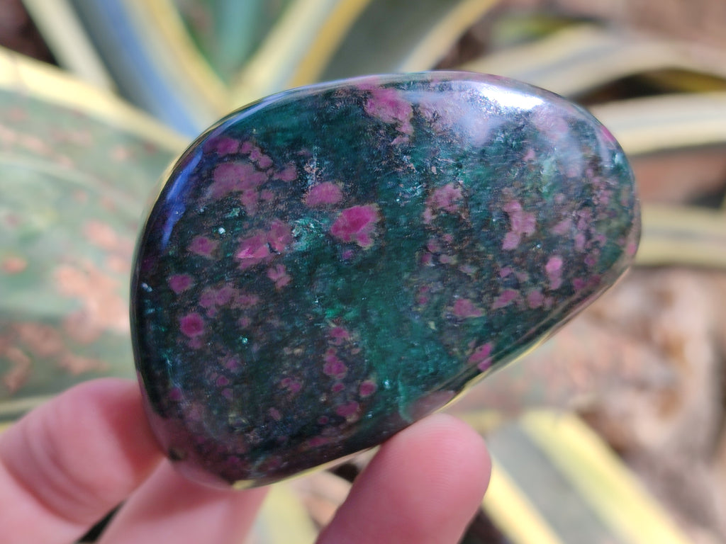 Polished Ruby Corundum In Chrome Verdite Free Forms x 6 From Zimbabwe - Toprock Gemstones and Minerals 