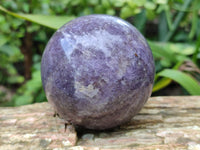 Polished Lepidolite with Pink Rubellite Spheres x 6 From Ambatondrazaka, Madagascar