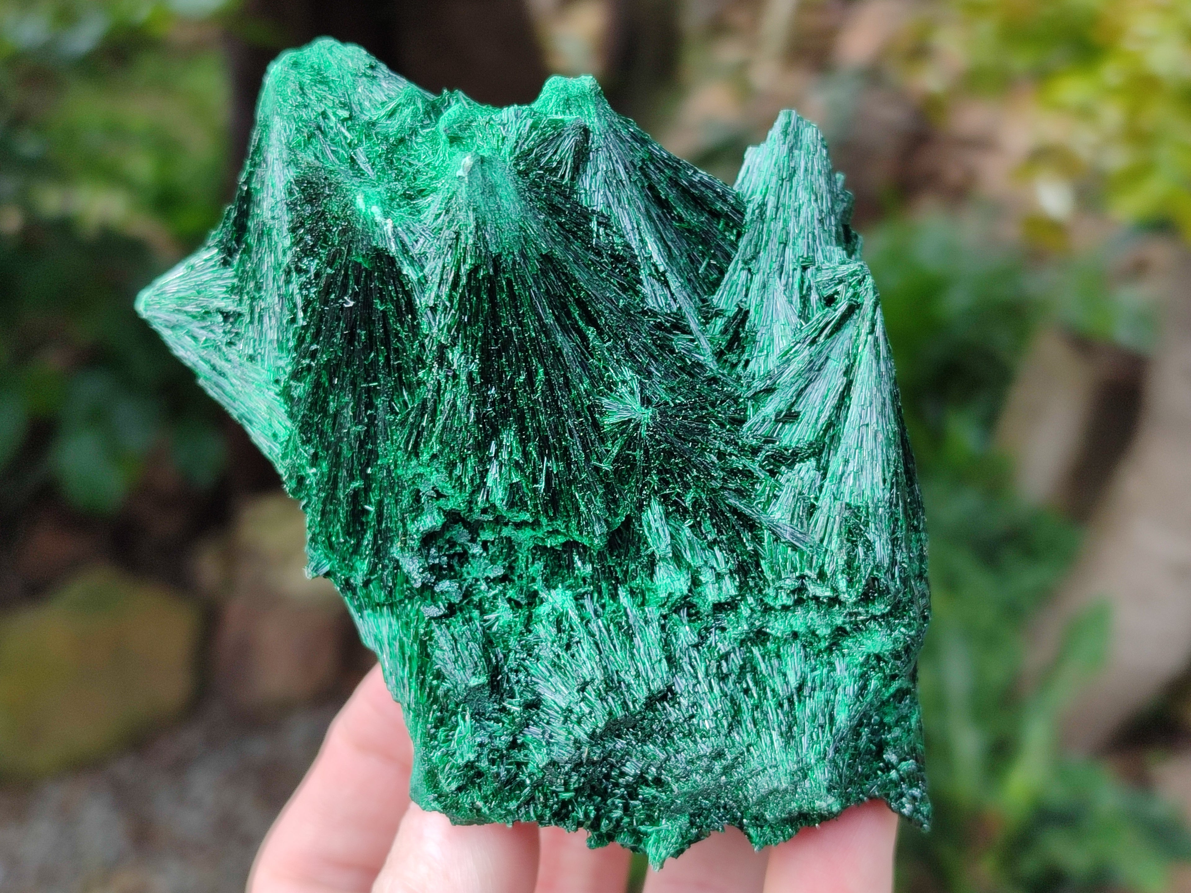 Natural Silky Malachite Specimens x 4 From Kasompe, Congo - Toprock Gemstones and Minerals 