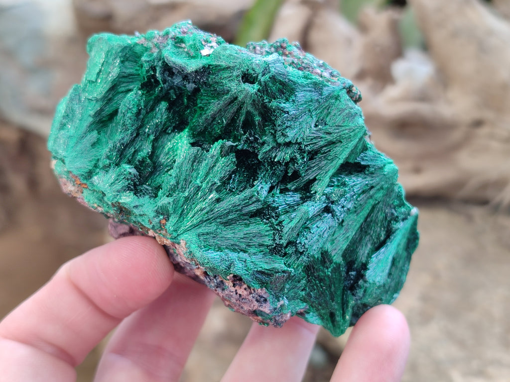 Natural Silky Malachite Specimens x 4 From Kasompe, Congo - Toprock Gemstones and Minerals 