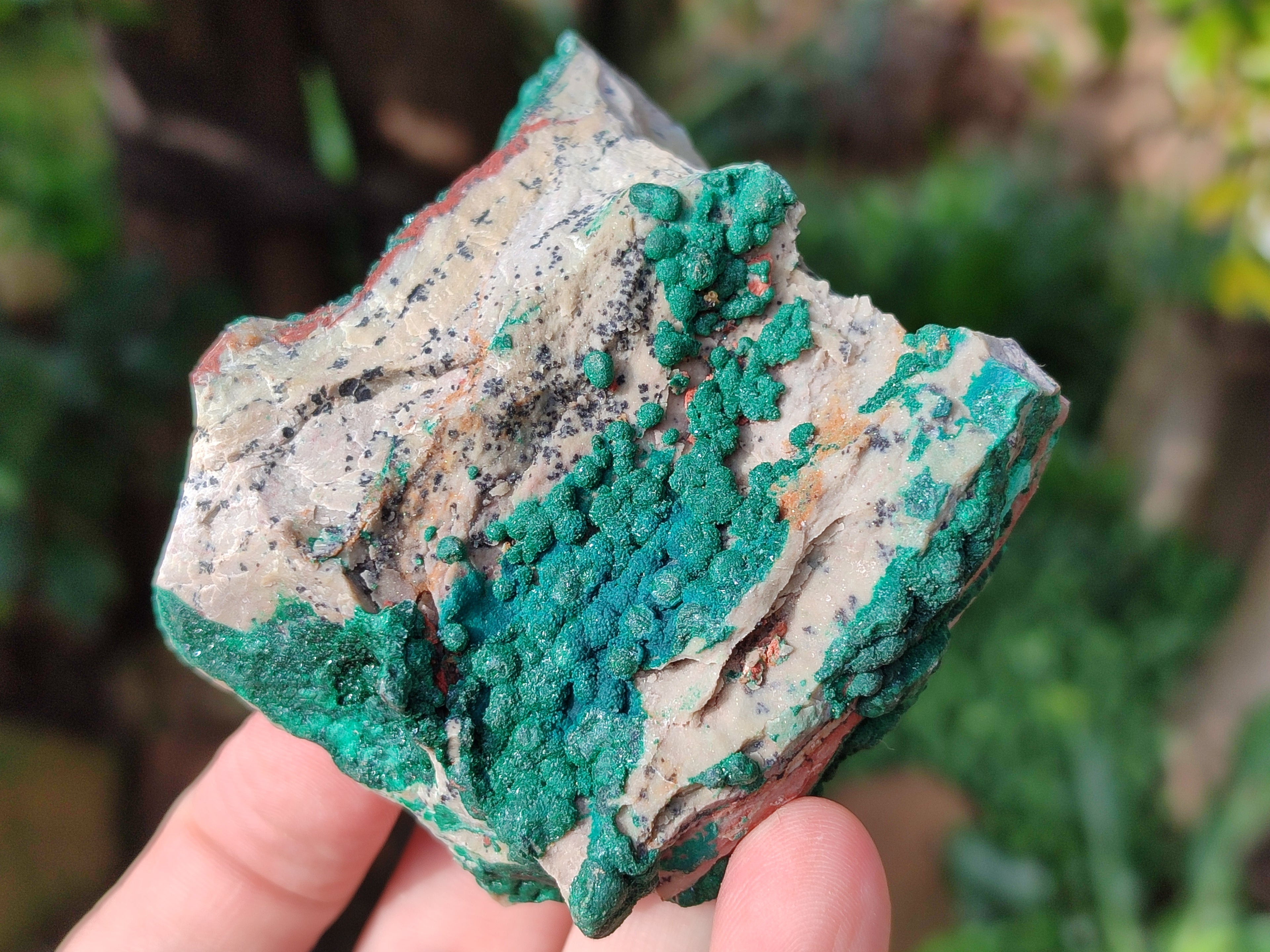 Natural Crystalline Malachite Specimens x 6 From Tenke Fungurume, Congo - Toprock Gemstones and Minerals 