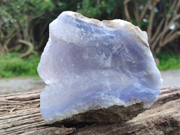 Natural Blue Lace Agate Geode Specimens x 2 From Nsanje, Malawi