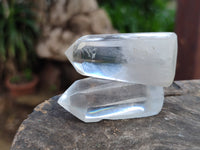Polished Clear and Smokey Quartz Crystals x 20 From Madagascar