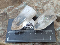 Polished Clear and Smokey Quartz Crystals x 20 From Madagascar