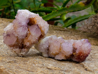 Natural Ametrine Spirit Quartz Clusters x 12 From Boekenhouthoek, South Africa