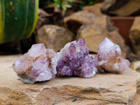 Natural Ametrine Spirit Quartz Clusters x 12 From Boekenhouthoek, South Africa