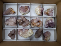 Natural Ametrine Spirit Quartz Clusters x 12 From Boekenhouthoek, South Africa