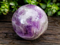 Polished Smokey Chevron Amethyst Sphere x 1 From Madagascar
