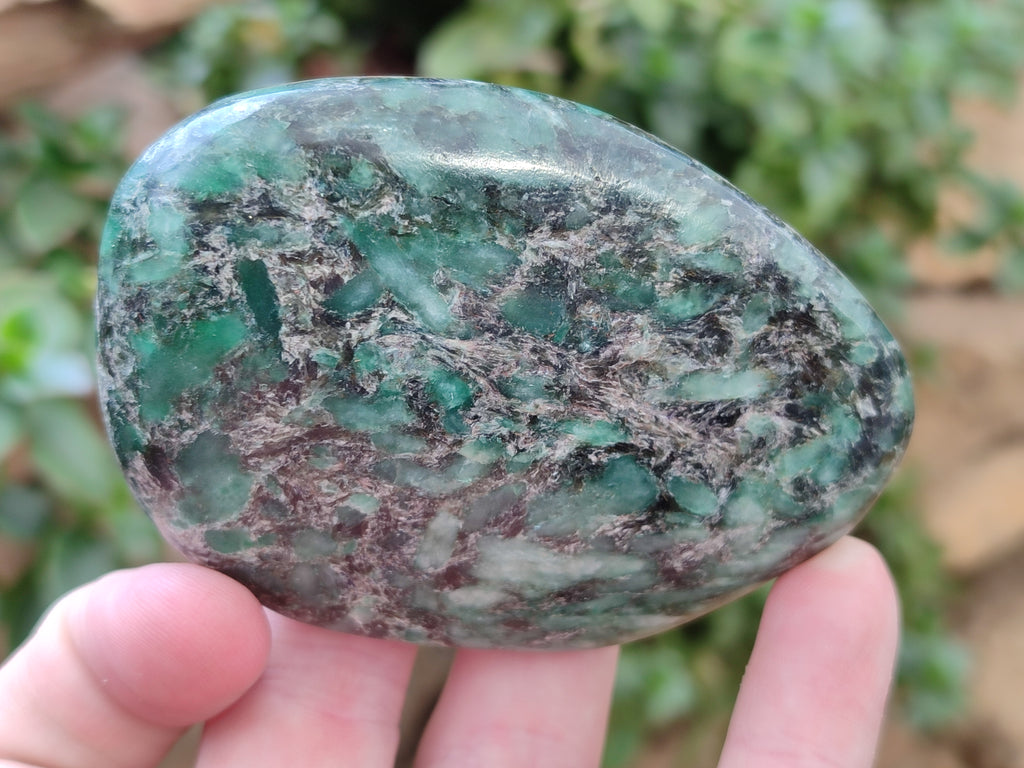 Polished Emerald Mica In Matrix Free Forms x 6 From Mutoko, Zimbabwe - Toprock Gemstones and Minerals 