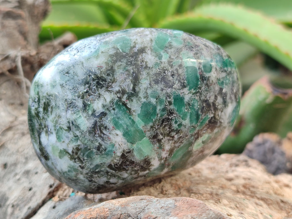 Polished Emerald Mica In Matrix Free Forms x 6 From Mutoko, Zimbabwe - Toprock Gemstones and Minerals 