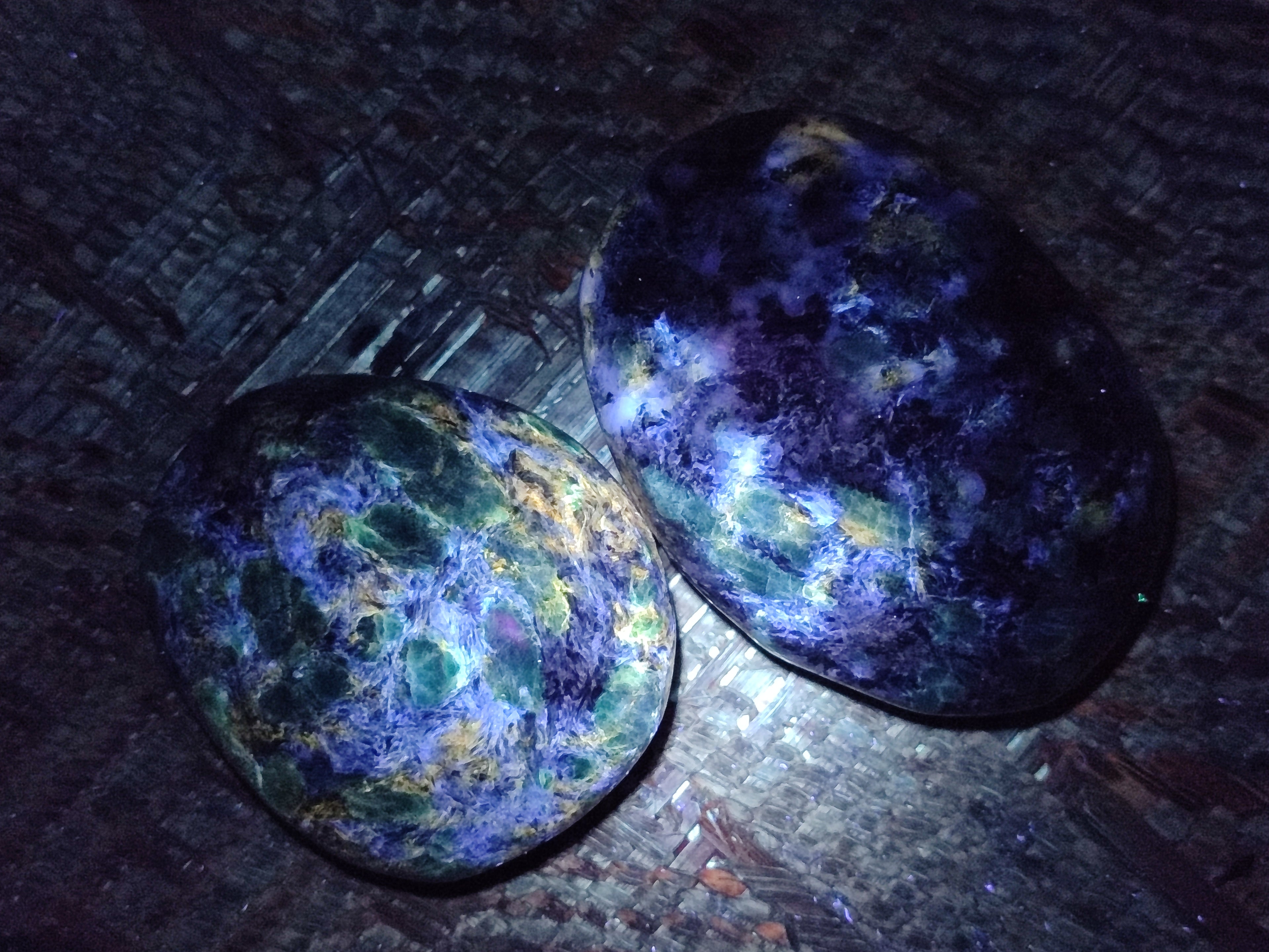 Polished Emerald Mica In Matrix Free Forms x 6 From Mutoko, Zimbabwe - Toprock Gemstones and Minerals 