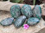 Polished Emerald Mica In Matrix Free Forms x 6 From Mutoko, Zimbabwe - Toprock Gemstones and Minerals 