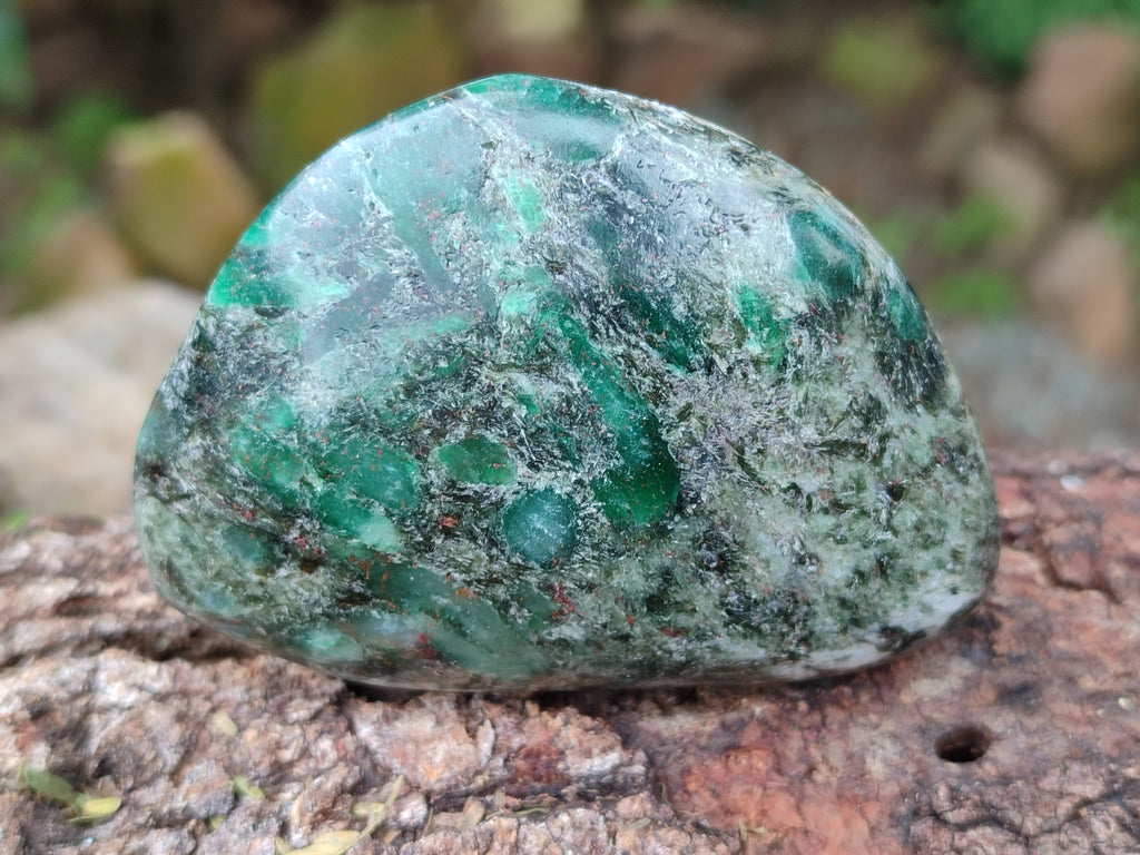 Polished Emerald Mica In Matrix Free Forms x 6 From Mutoko, Zimbabwe - Toprock Gemstones and Minerals 