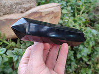 Polished Black Basalt Points x 6 From Antsirabe, Madagascar