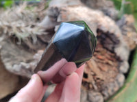 Polished Black Basalt Points x 6 From Antsirabe, Madagascar
