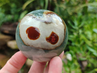 Polished Polychrome Jasper Spheres x 3 From Northwest Coast, Madagascar