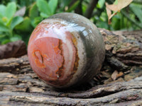 Polished Polychrome Jasper Spheres x 3 From Northwest Coast, Madagascar